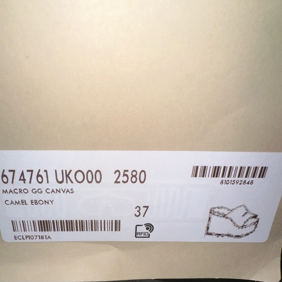 Gucci (37) macro gg canvas logo platform - Picture 3 of 3